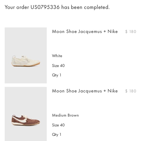 Jacquemus x Nike Moon Shoe Brown - Picture 6 of 6